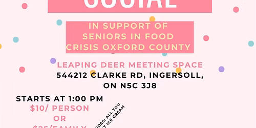 Ice Cream Social Fundraiser