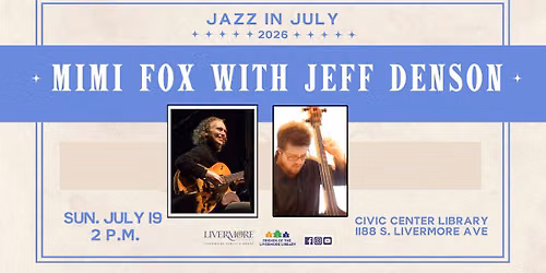 Jazz in July: Mimi Fox with Jeff Denson