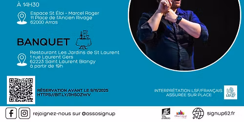 Rdv'Signes - Conf\u00e9rence et Banquet - Samedi 22 novembre 2025
