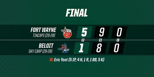 Fort Wayne Tincaps vs. Beloit Sky Carp