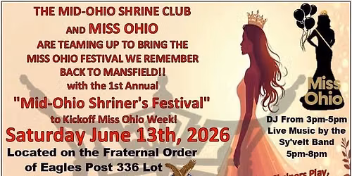2026 Mid-Ohio Shrine Club and Miss Ohio Padgent