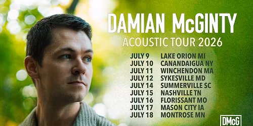 Winchendon MA: Damian McGinty Acoustic Tour 2026