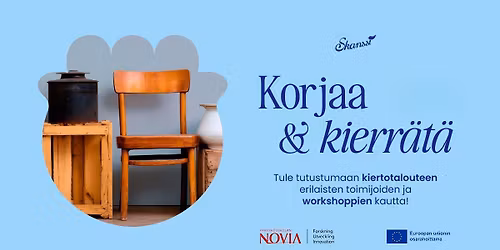 Korjaa & Kierr\u00e4t\u00e4 Skanssissa 18.4.2026