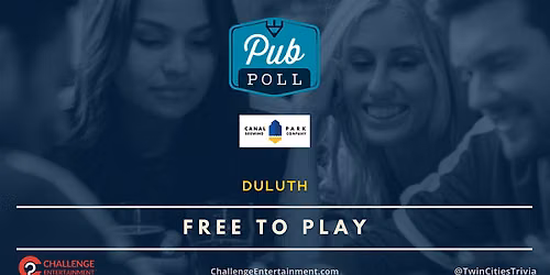 Weekly Pub Poll Game Nights at Canal Park Brewing Company - Duluth