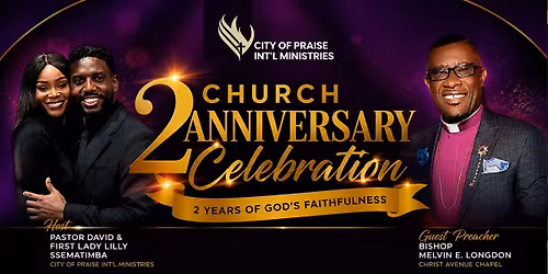 2nd Church Anniversary City of Praise Intl Ministries 2026