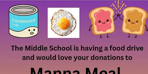 MMMS Manna Meal Food Drive