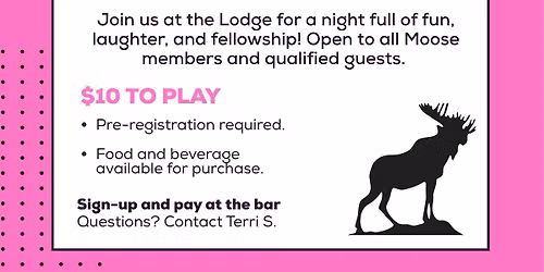 Bunco Night at the Yorkville Moose! Let's Roll!!!
