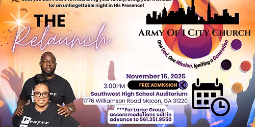 Army of 1 City Church Relaunch