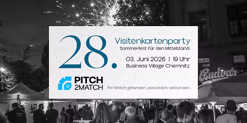 28. Visitenkartenparty - das Sommerfest f\u00fcr den Mittelstand