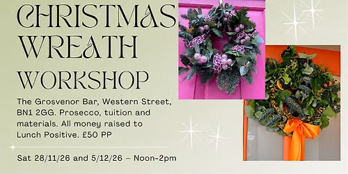 Christmas Wreath Making With Prosecco \u2013 Craft, Sip & Celebrate