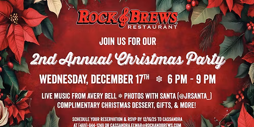 Rock & Brews Grapevine 2nd Annual Christmas Party