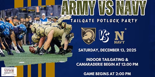 Army vs Navy Game Tailgate Party