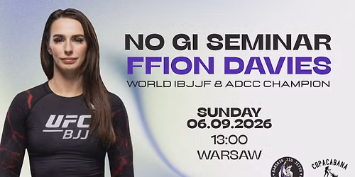 Ffion Davies Open NO GI Seminar in Warsaw