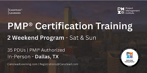 PMP\u00ae Exam Prep Certification Training (Dallas) - 2 Weekends (Sat - Sun)