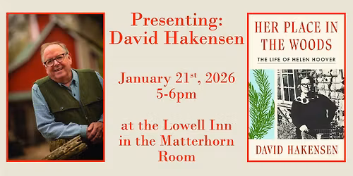 David Hakensen- Her Place in the Woods book signing