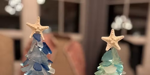 Sea Glass Tree w\/ Fairy Lights 