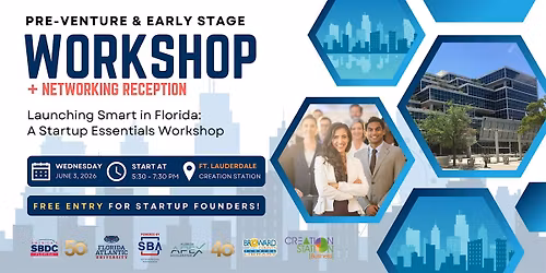 Launching Smart in Florida: A Startup Essentials Workshop + Networking