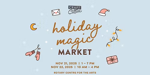 Craft Culture Holiday Magic Market at the RCA