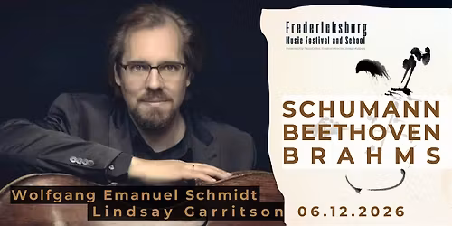 Wolfgang Emanuel Schmidt, cello. Fredericksburg Music Festival & School