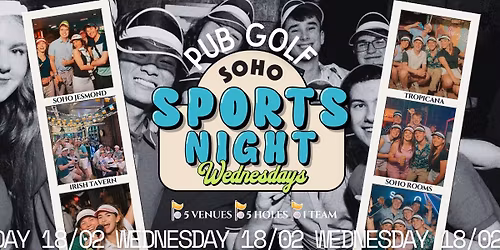 Your Official Soho Sports Night | Wednesday 25th Feb | Soho Rooms Newcastle