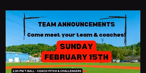 Team Announcements