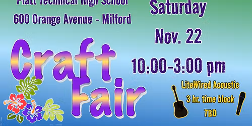 LiteWired Acoustic in Milford on Saturday, Nov. 22 - Craft Show Event!