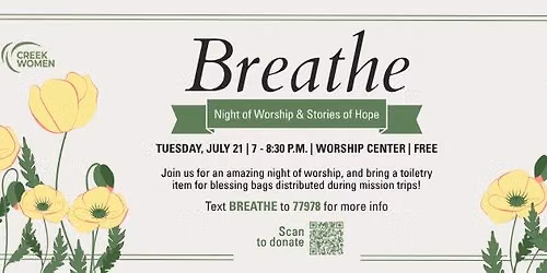 Breathe: Night of Worship & Stories of Hope