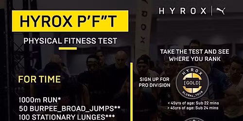 HYROX P'F"T at CrossFit Mokena: HYROX Physical Fitness Test