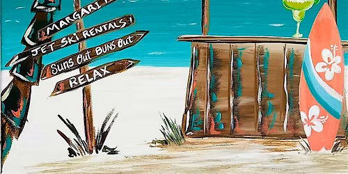 Summer Paradise sip and paint