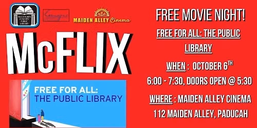 McFlix Free Movie Night at Maiden Alley