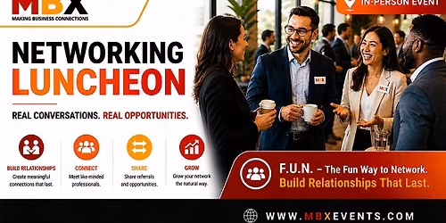 Frederick MD:  MBX Local Networking Luncheon