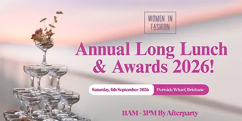 Women in Fashion Long Lunch & Awards 2026 Queensland.