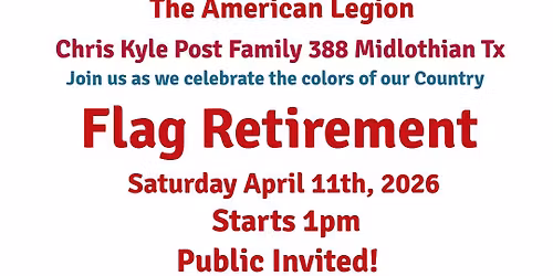 Flag Retirement\/ Riders Meeting