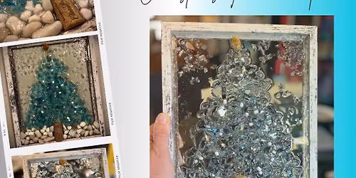 Crushed Glass + Resin Christmas Tree \ud83c\udf84 