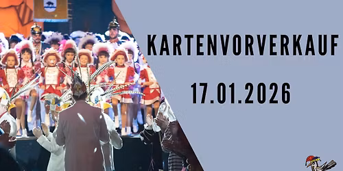 Kartenvorverkauf f\u00fcr die 3 Prunksitzungen 2026