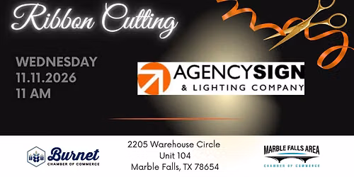Agency Sign & Lighting - Ribbon Cutting