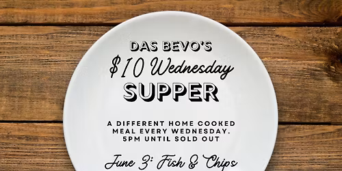 $10 Wednesday Supper: Fish & Chips
