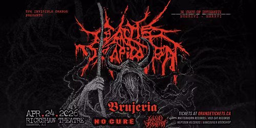 CATTLE DECAPITATION: 30 YEARS OF INHUMANITY. April 24, 2026 @ Rickshaw Theatre