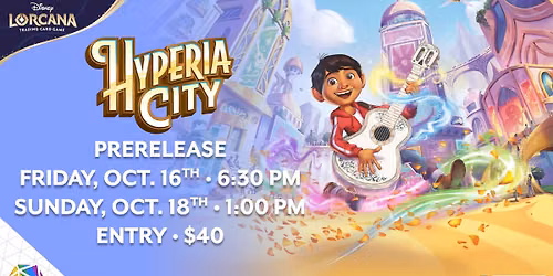 Disney Lorcana Hyperia City Prerelease