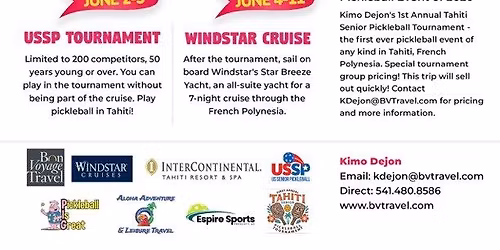 1st Annual Tahiti Senior Pickleball Tournament 