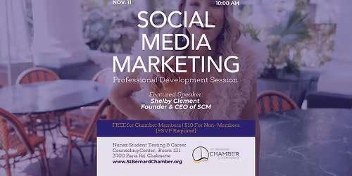 Social Media Marketing Professional Development with Shelby Clement