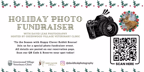 Holiday Rabbit Photo Fundraiser