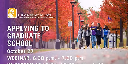 Applying to Graduate School: In-Person Grad Prep Academy Workshop Fall 2025