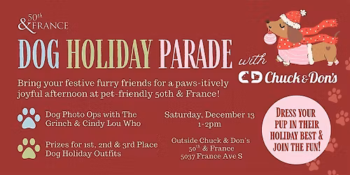Dog Holiday Parade with Chuck & Don's 50th & France