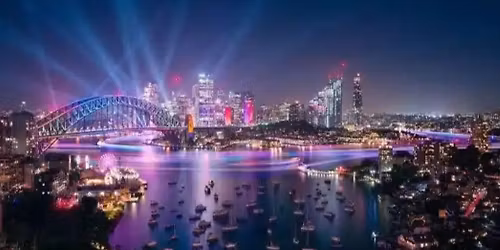 Darling Harbour VIVID Experience + Sydney Opera House Special - 5km EASY (led by Dan)