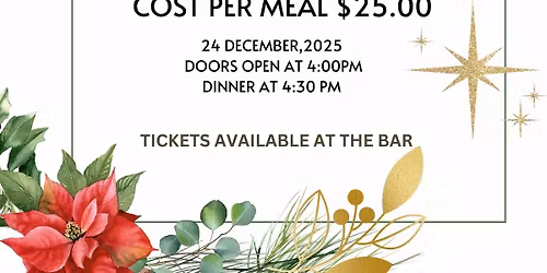 Christmas Eve Dinner at Branch 49 Parksville Legion