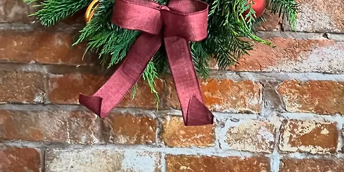 Christmas door wreath workshop
