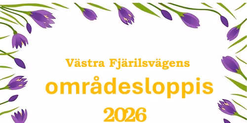 V\u00e4stra Fj\u00e4rilsv\u00e4gens omr\u00e5desloppis 2026