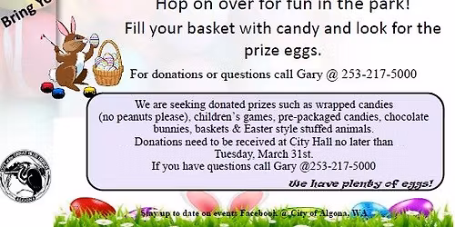 Algona's Annual Easter Egg Hunt 