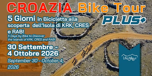 CROAZIA BIKE TOUR alla scoperta dell'Isola di KRK, CRES e RAB 